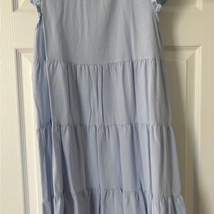 Amazon Light Blue Tiered Midi Dress